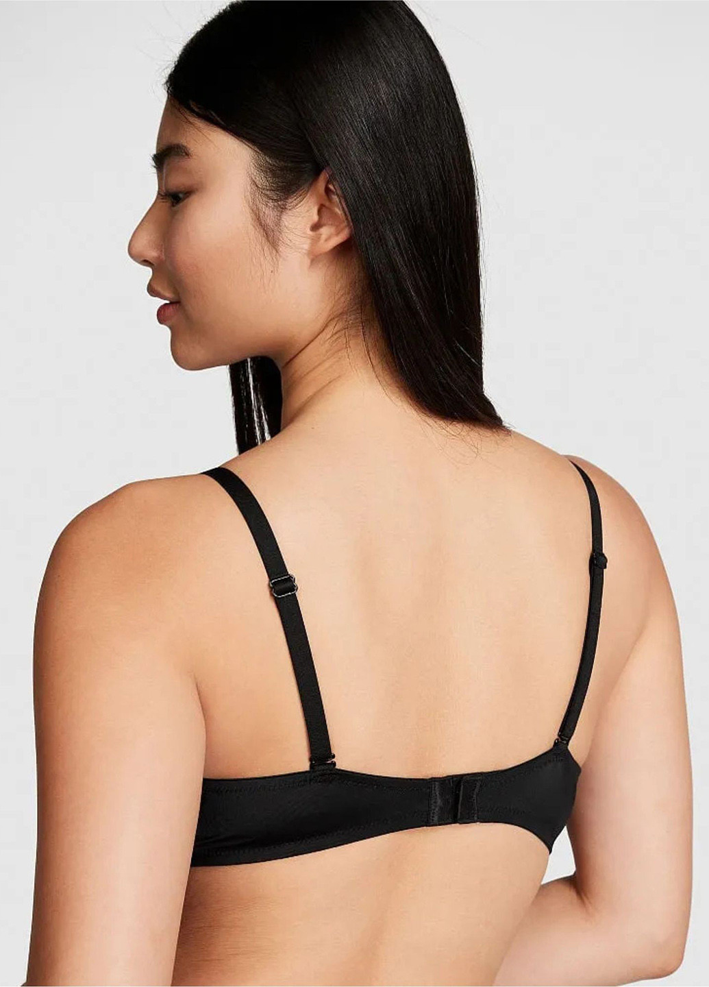 Чорний демісезонний комплект (бюстгальтер, трусики) Victoria's Secret