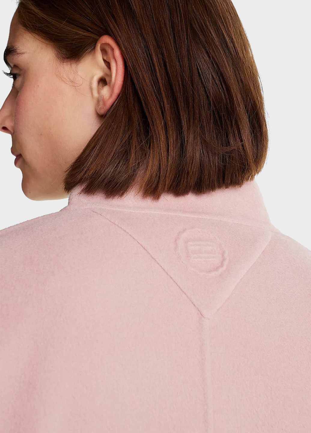 Світло-рожеве Кежуал напівпальто однобортне Tommy Hilfiger однотонне