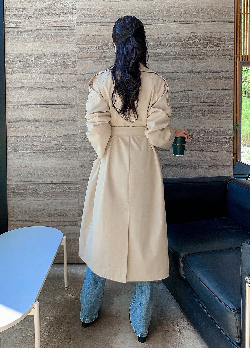 Плащ SHEIN на гудзиках демісезон (333530065)