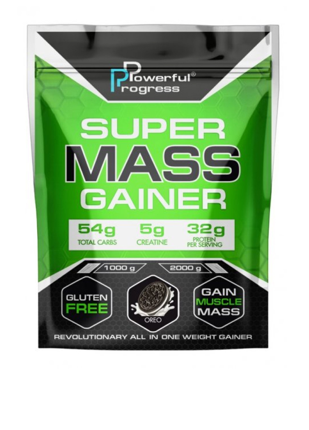 Гейнер для набору м'язової маси Oreo, 1000 г Powerful Progress (250612541)