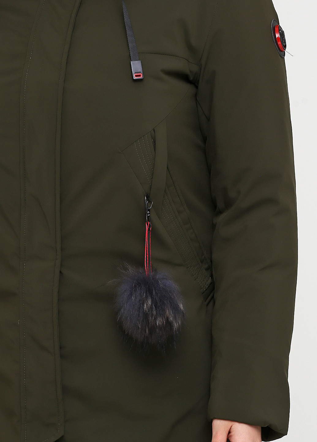 Оливковая зимняя куртка Furui