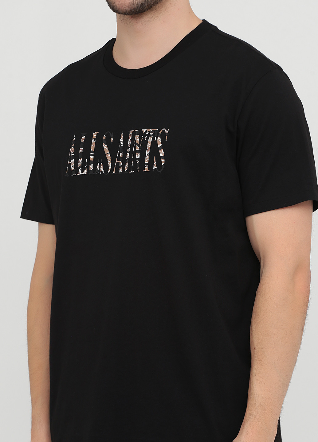 Чорна футболка Allsaints