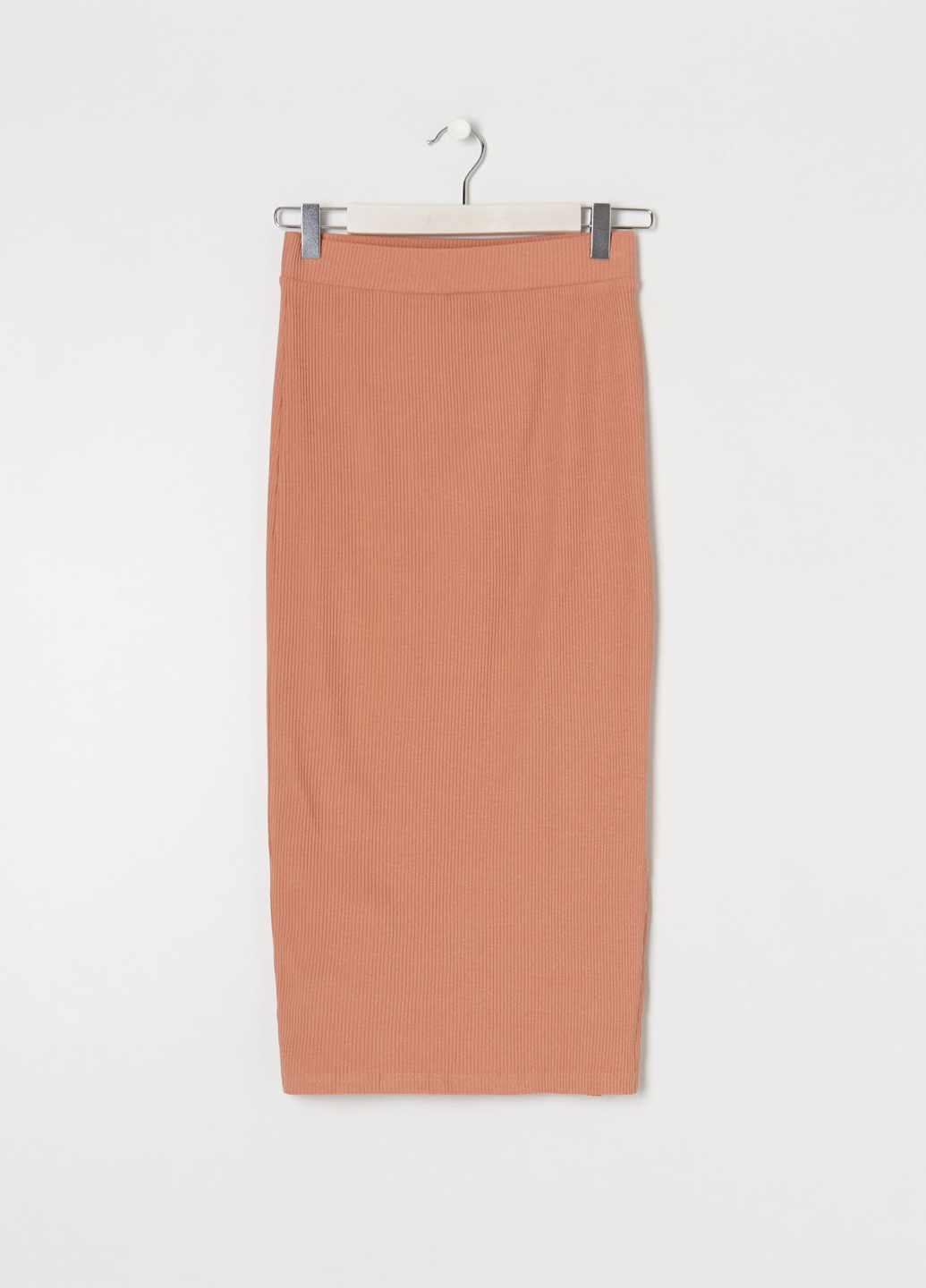 Светло-розовая кэжуал однотонная юбка Sinsay карандаш