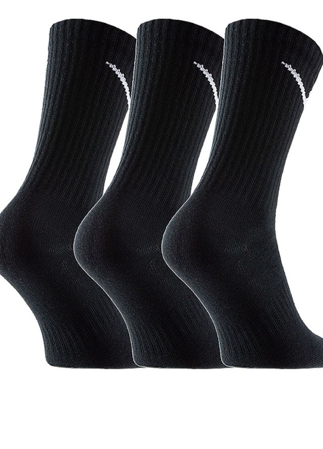 Чёрные носки (3 пары) sx7676-010 Nike логотипы (311981757)