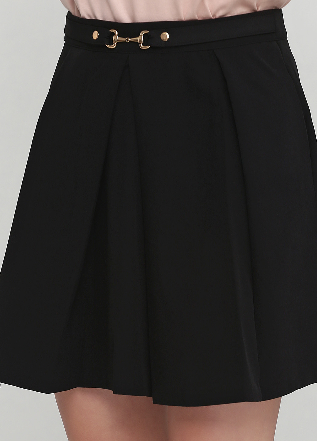 Черная кэжуал однотонная юбка Stradivarius мини