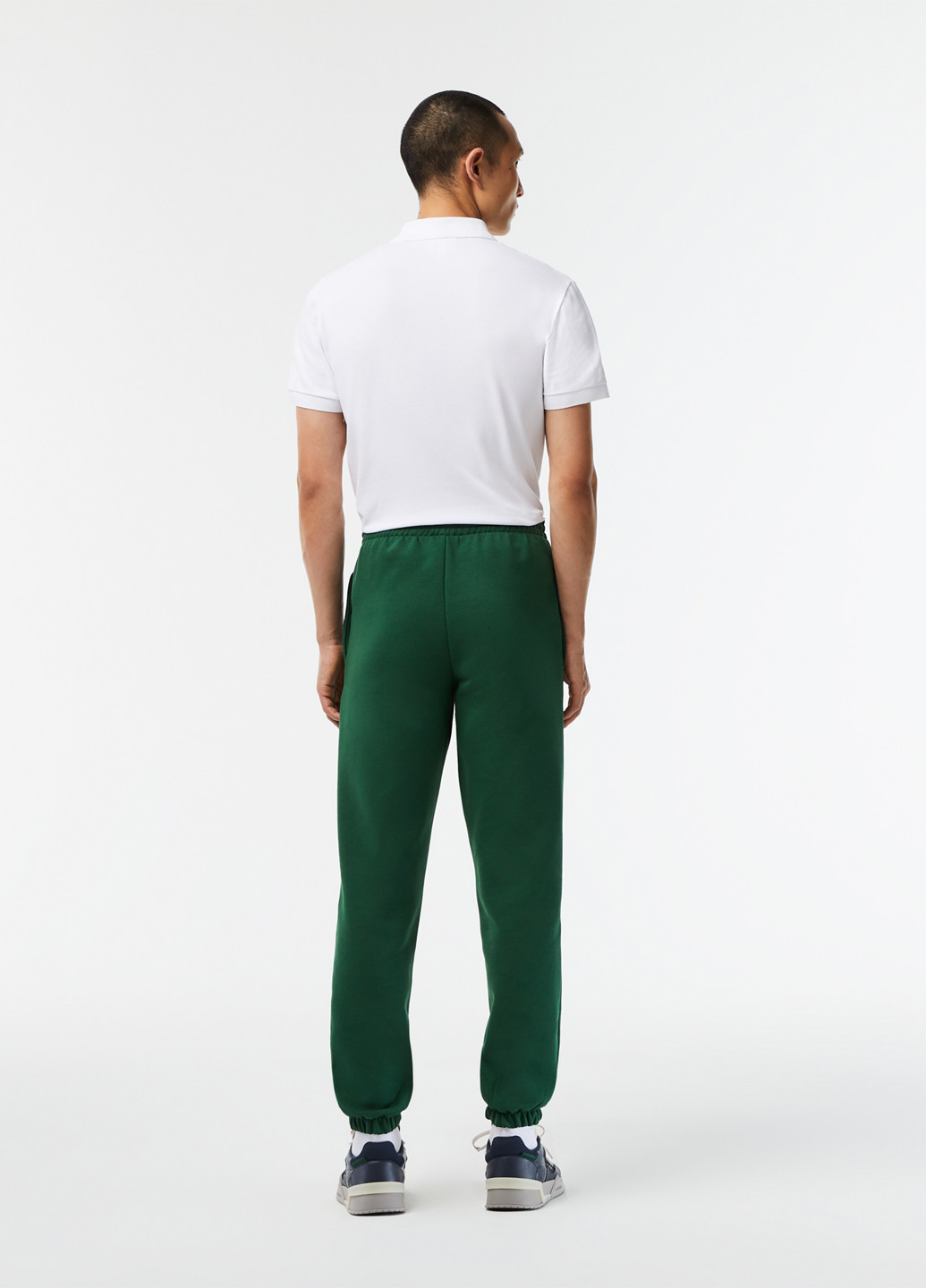 Зеленые спортивные демисезонные джоггеры брюки Lacoste