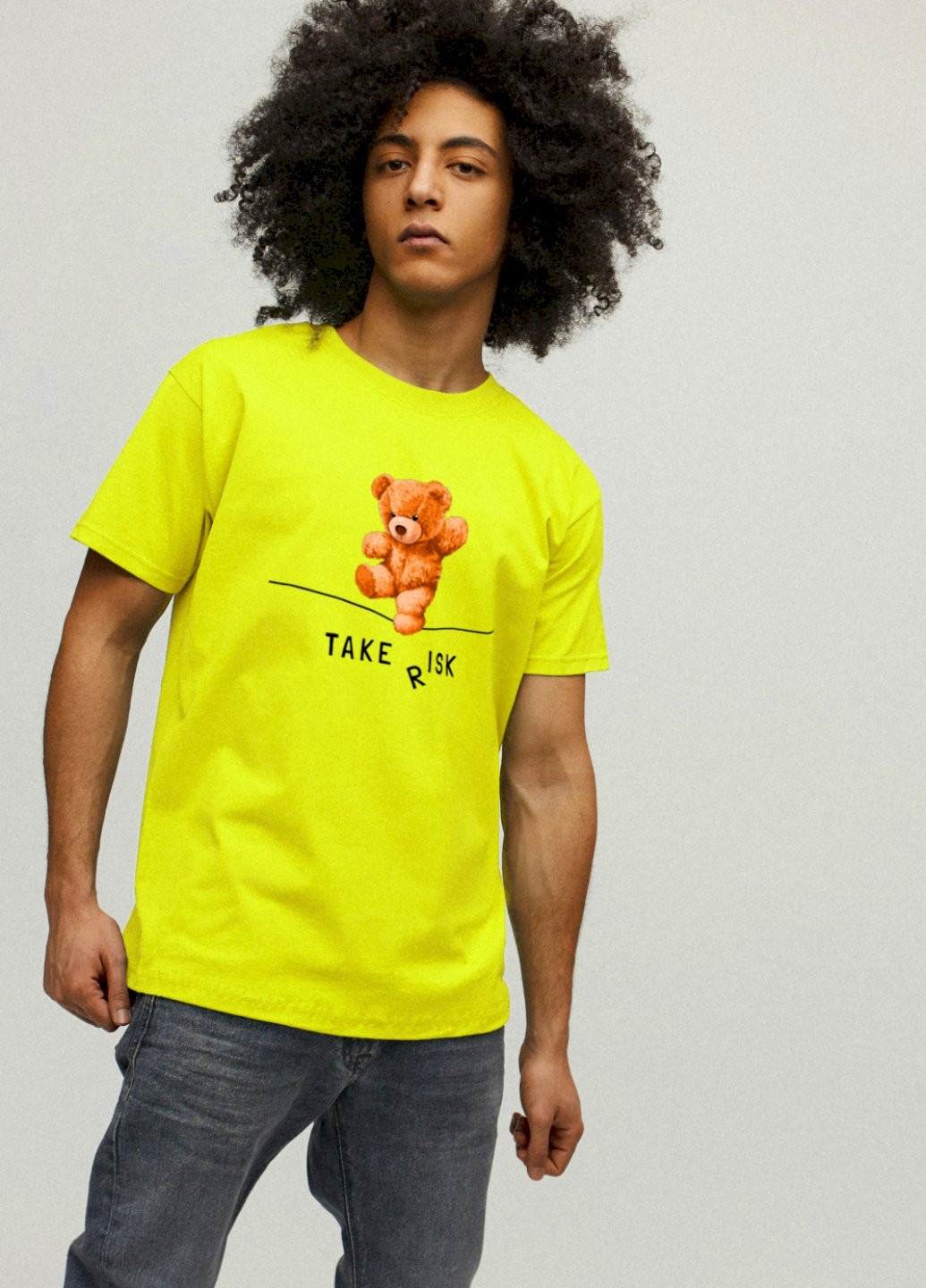 Жовта футболка чоловіча YAPPI