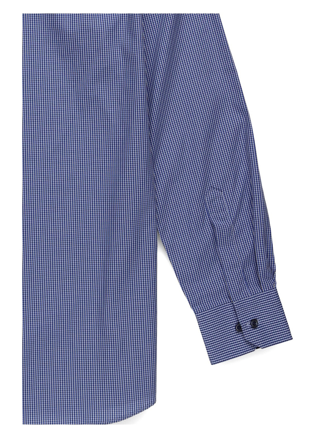 Голубой кэжуал, классическая рубашка в клетку Eterna