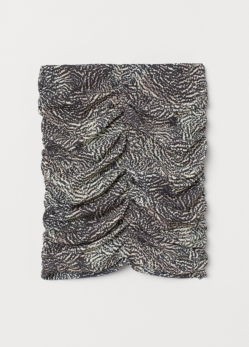 Черная кэжуал с абстрактным узором юбка H&M