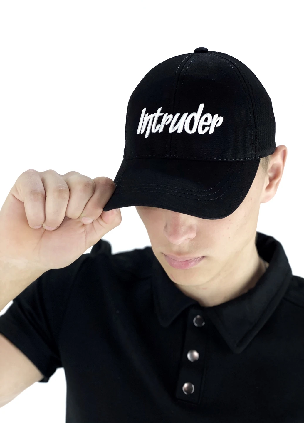 Кепка big logo черная One size Intruder (208783900)
