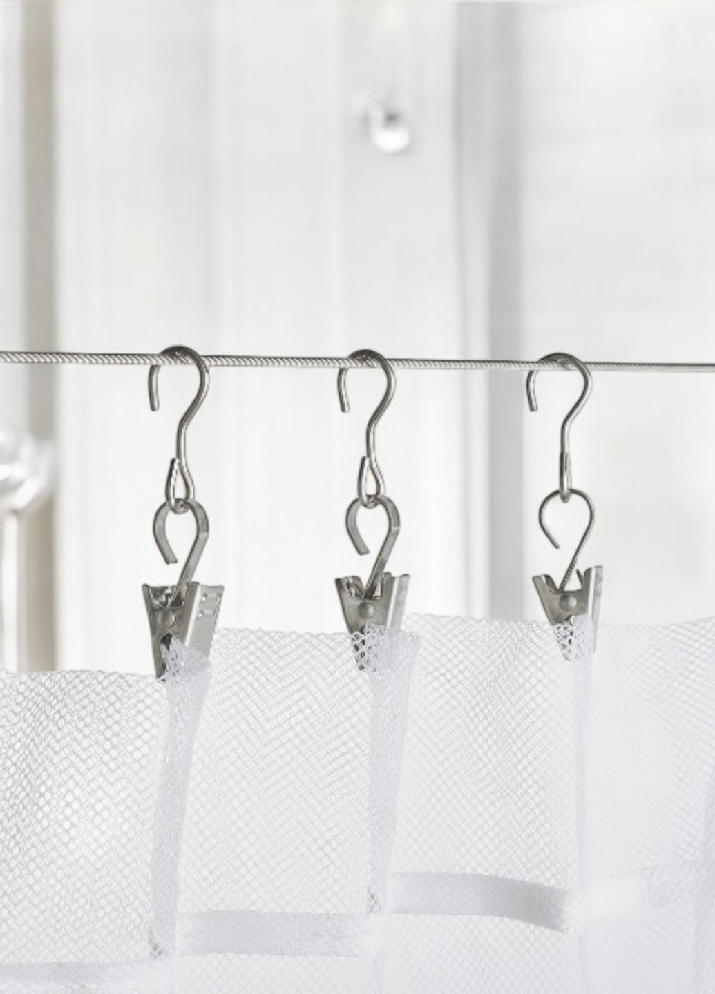 Гачки для штор (24 шт.), 17х7х4 см IKEA (293097863)