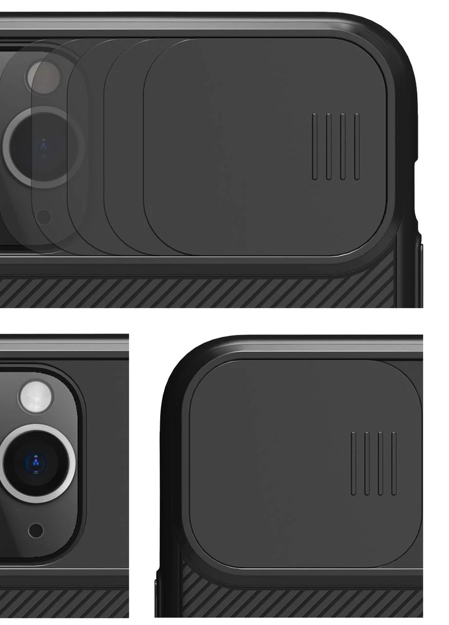 Карбонова накладка Camshield (шторка на камеру) для Apple iPhone 11 Pro Max (6.5 ') Чорний / Black (is_00000034955_2) Nillkin (229727554)