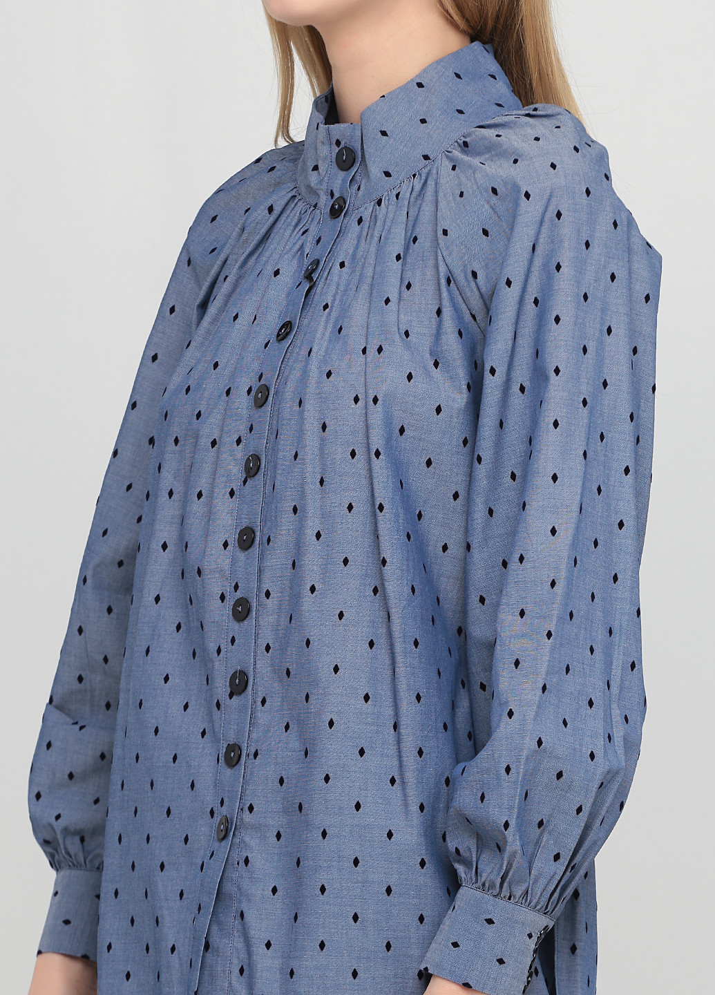 Синя демісезонна блуза Massimo Dutti