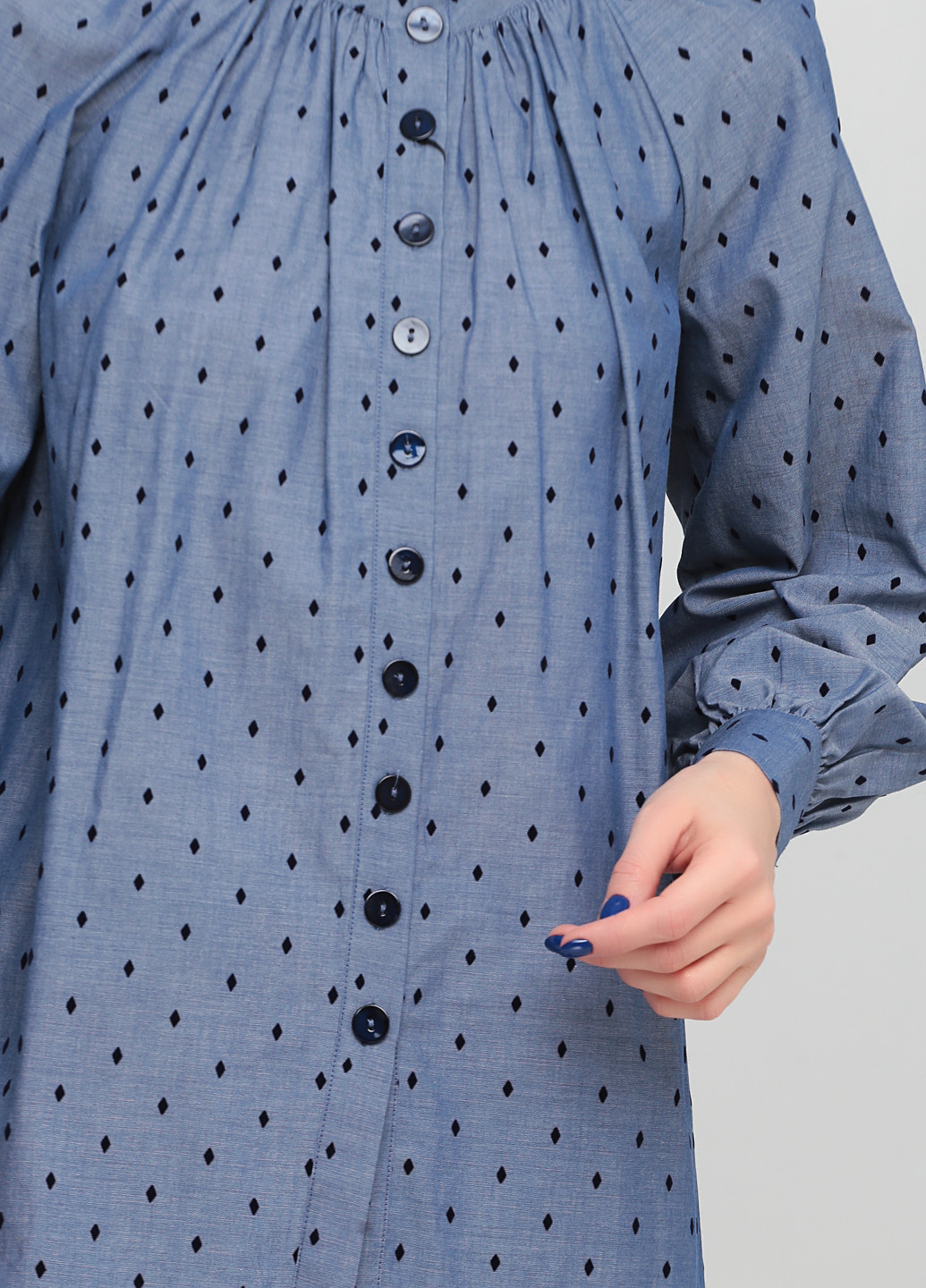 Синя демісезонна блуза Massimo Dutti