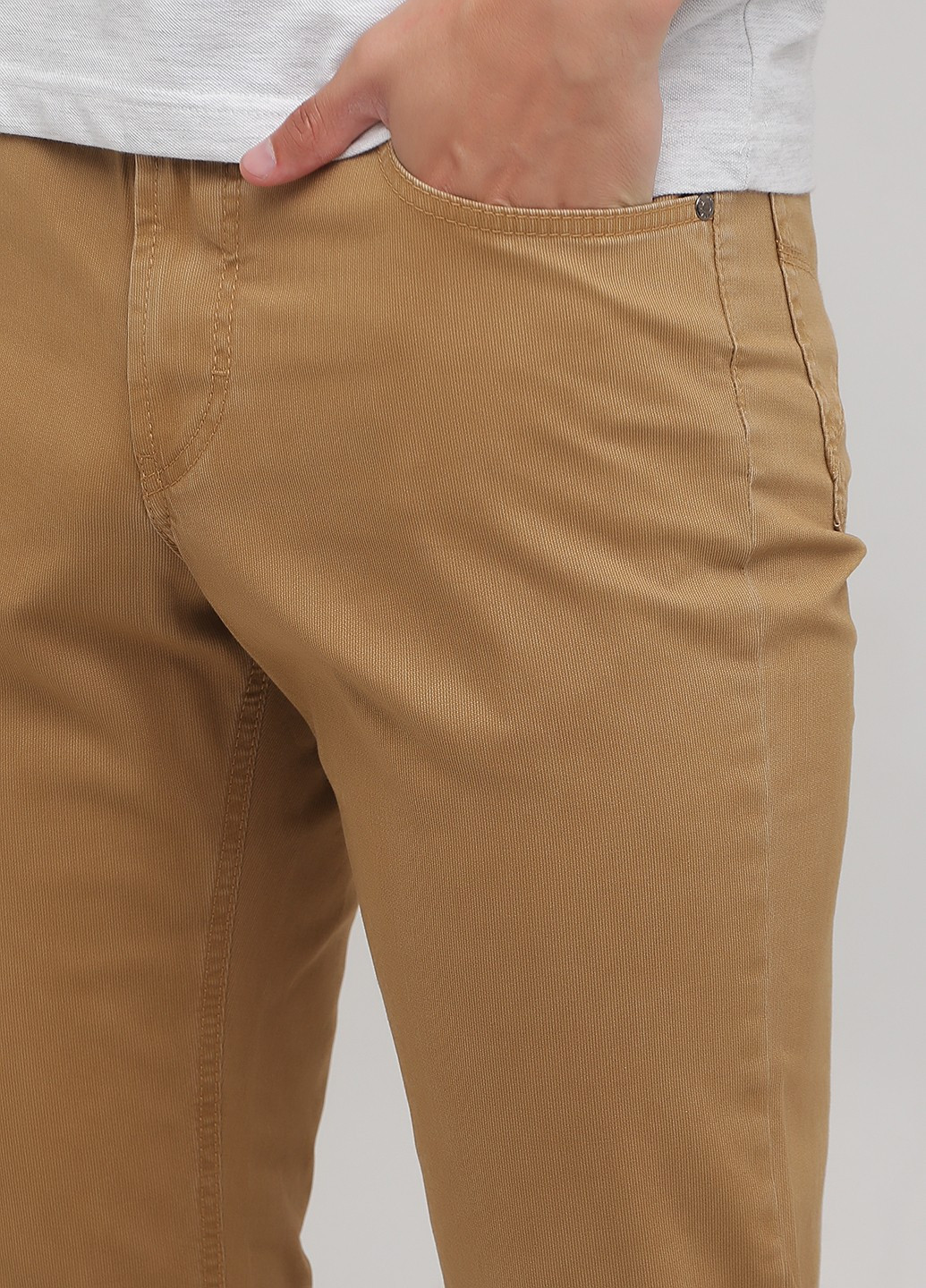 Бежевые кэжуал демисезонные прямые брюки Lagrand