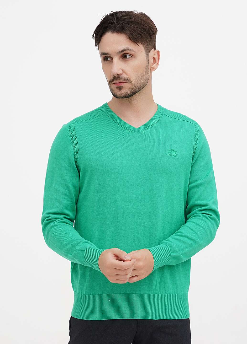 Светло-зеленый демисезонный пуловер пуловер State of Art
