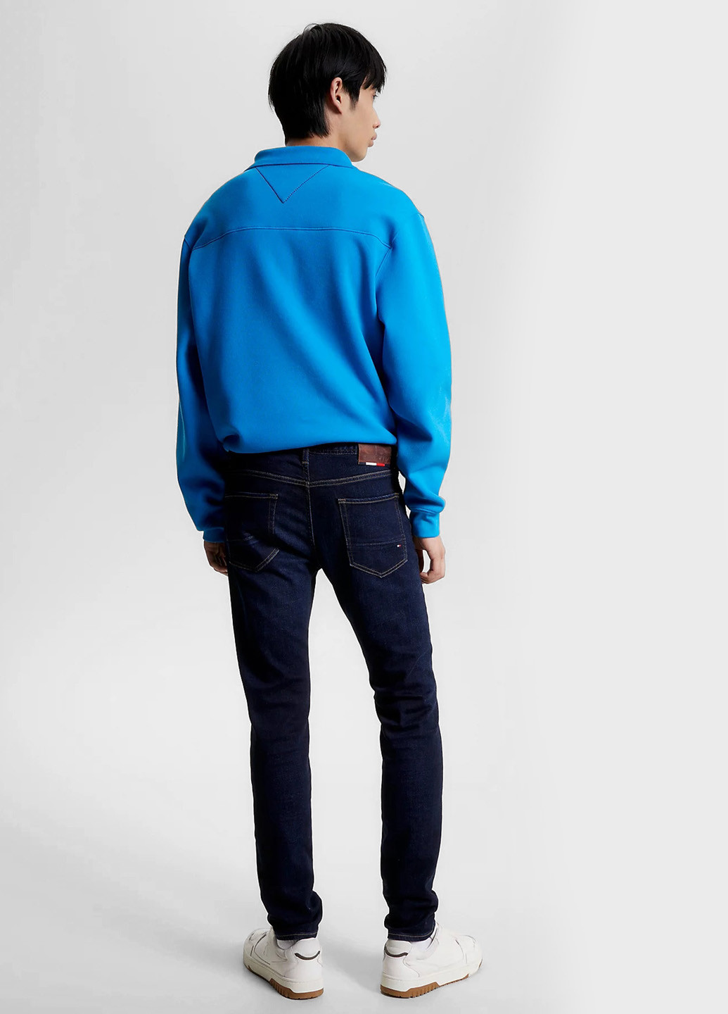 Темно-синие демисезонные зауженные джинсы Tommy Hilfiger