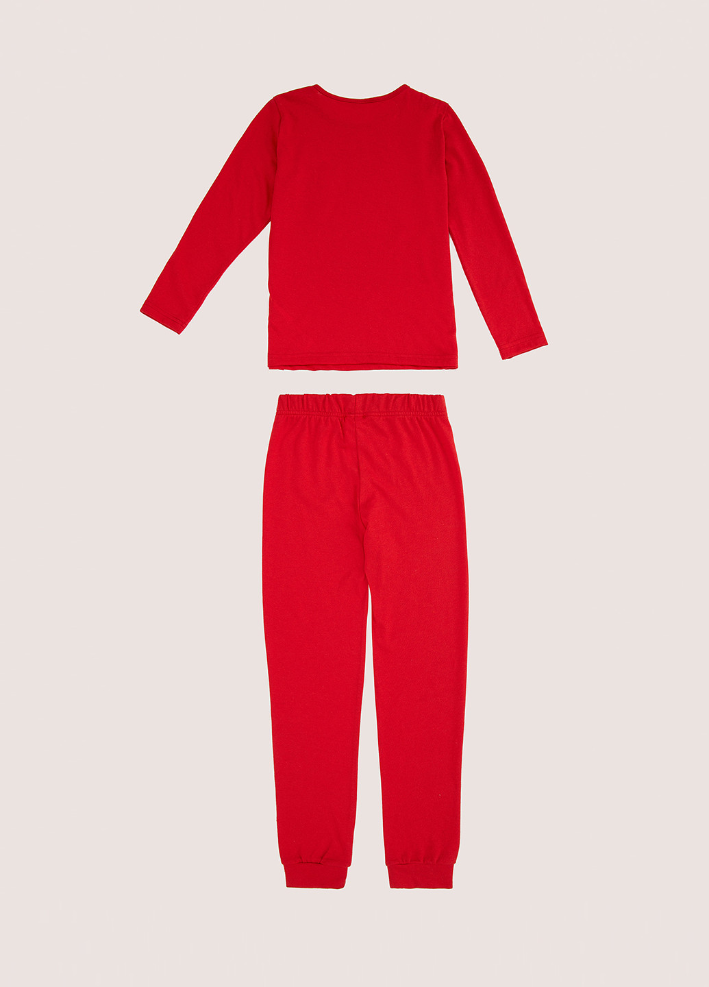 Красная всесезон пижама(реглан, брюки) лонгслив + брюки DeFacto