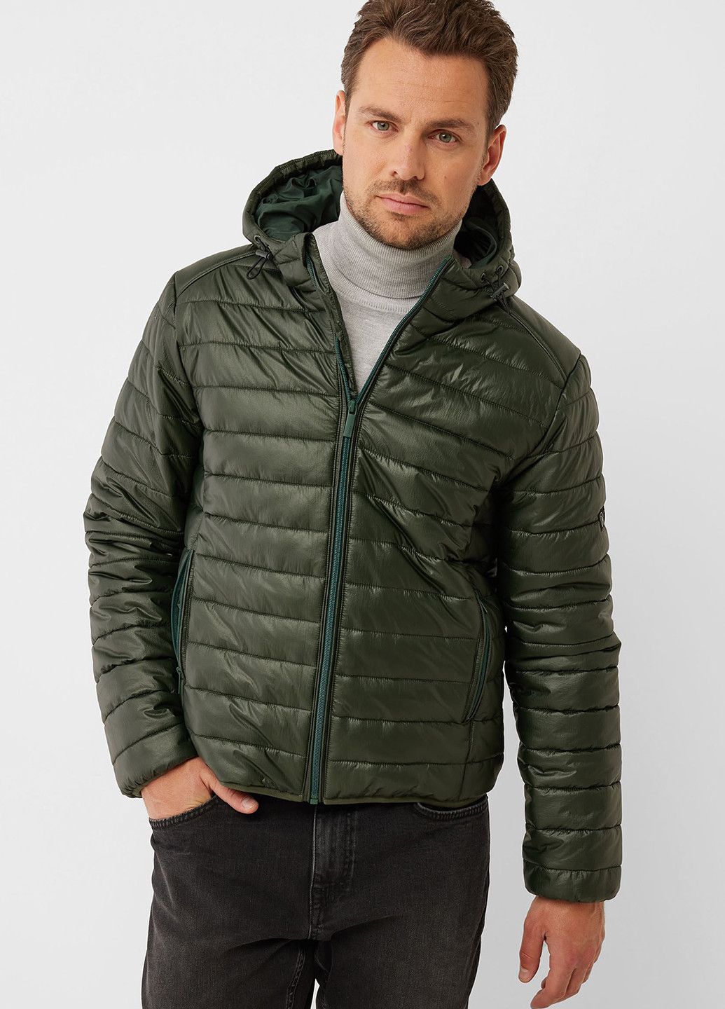 Оливкова (хакі) демісезонна куртка Mexx