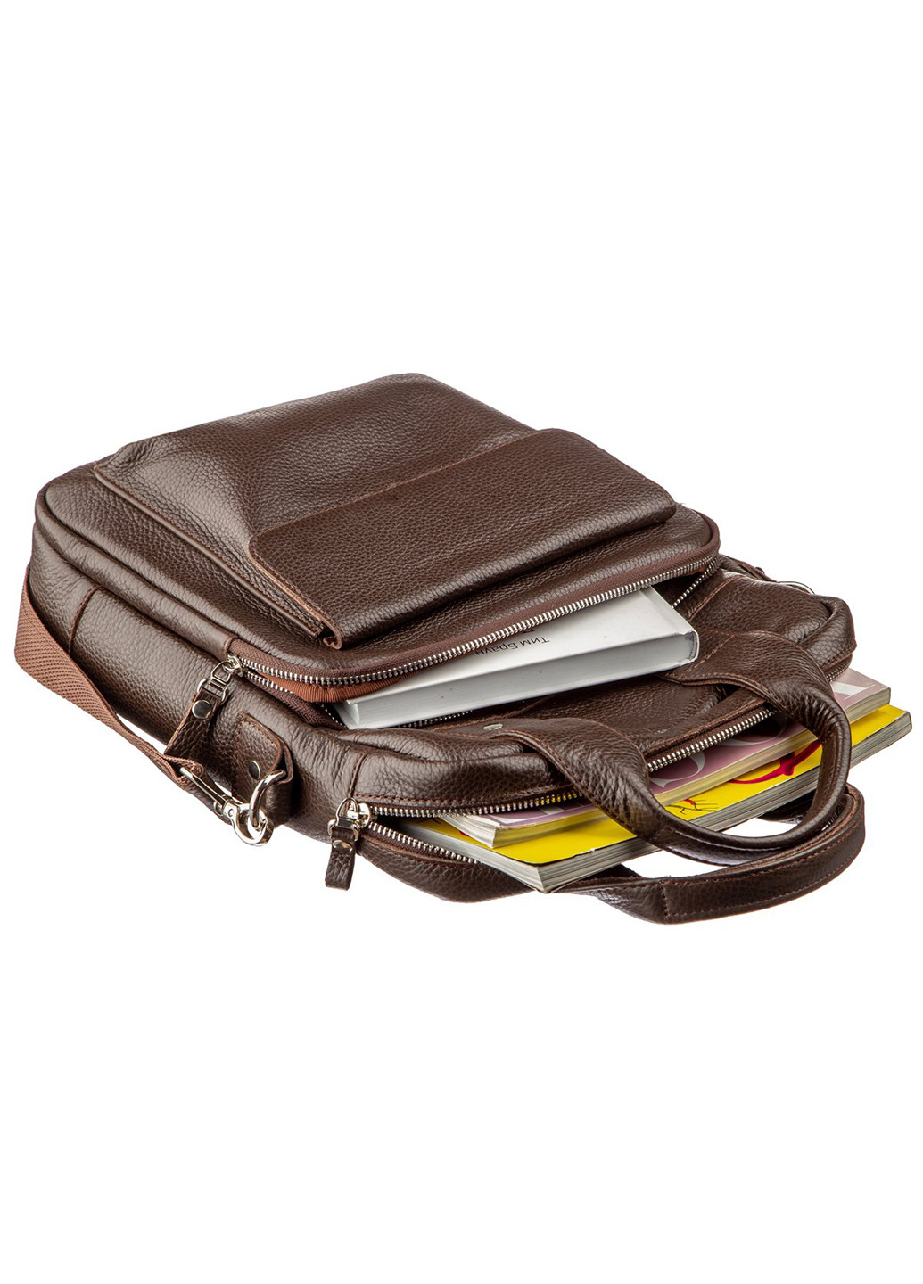 Чоловіча шкіряна сумка 25х33х7 см Shvigel (229459399)