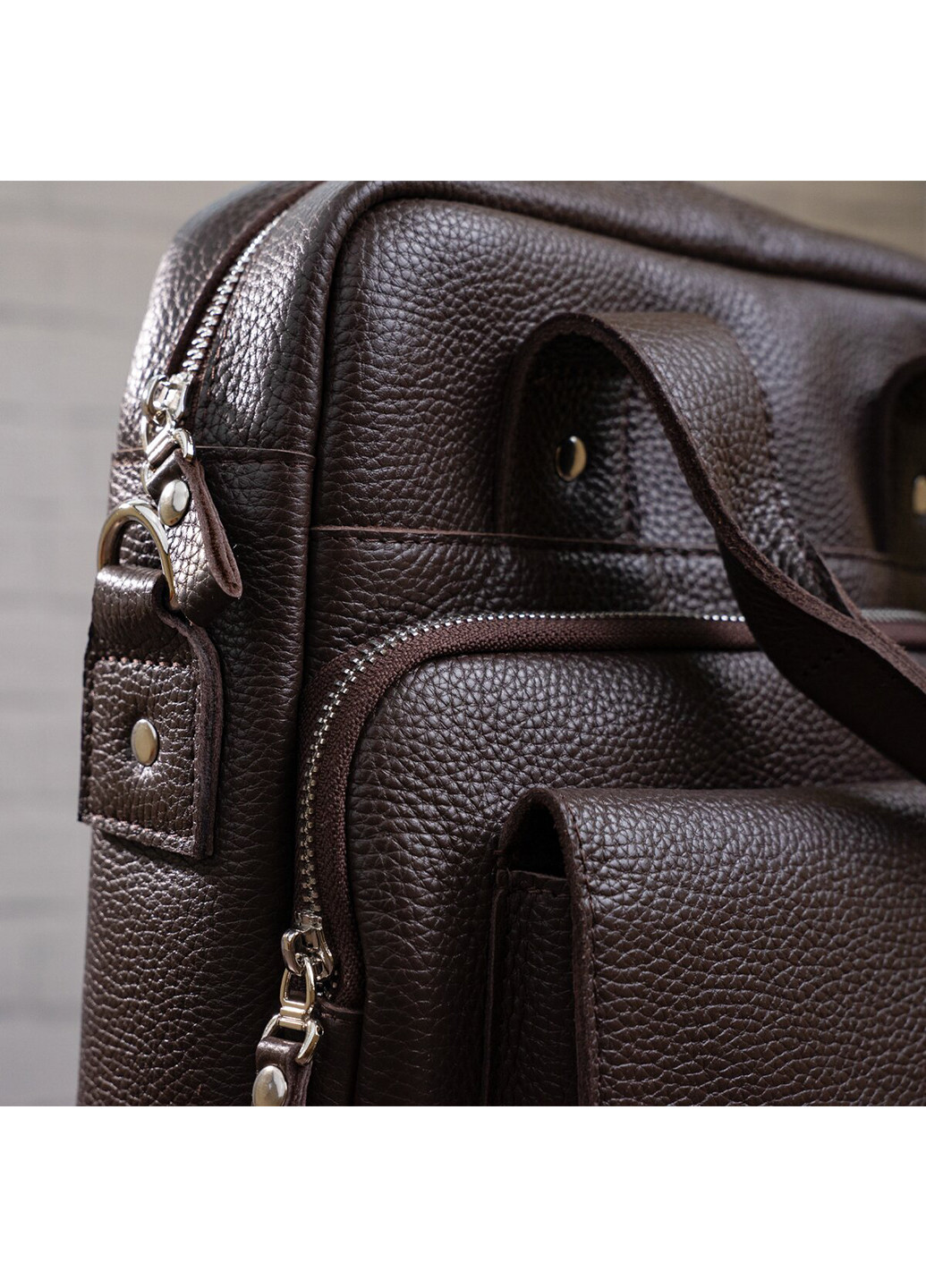 Чоловіча шкіряна сумка 25х33х7 см Shvigel (229459399)