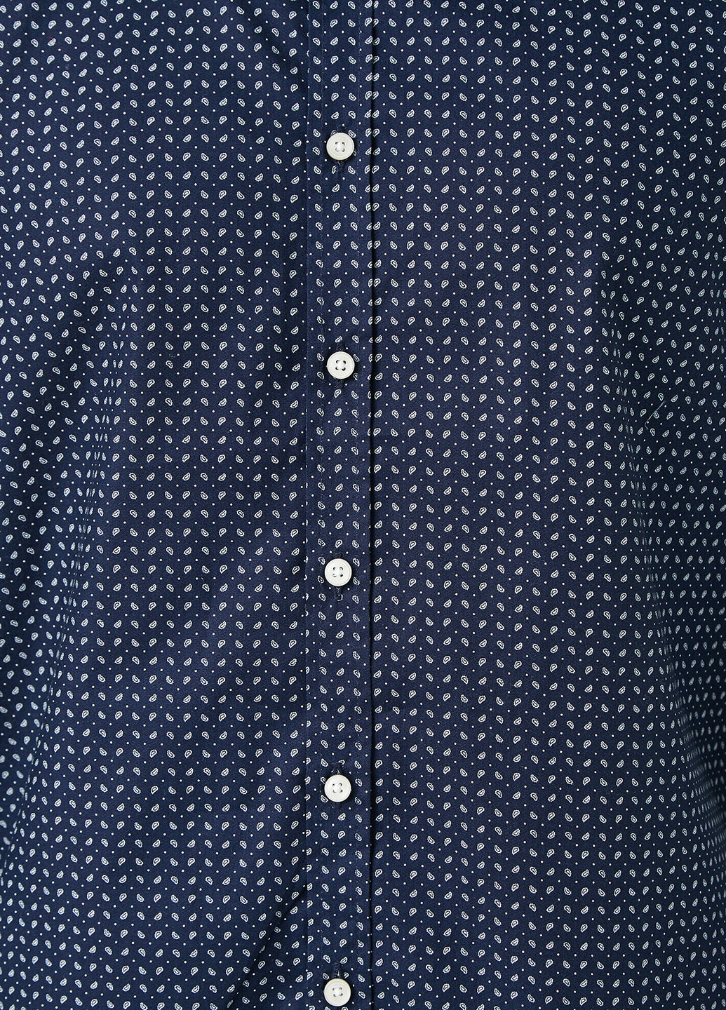 Сорочка KOTON геометрична темно-синя кежуал бавовна