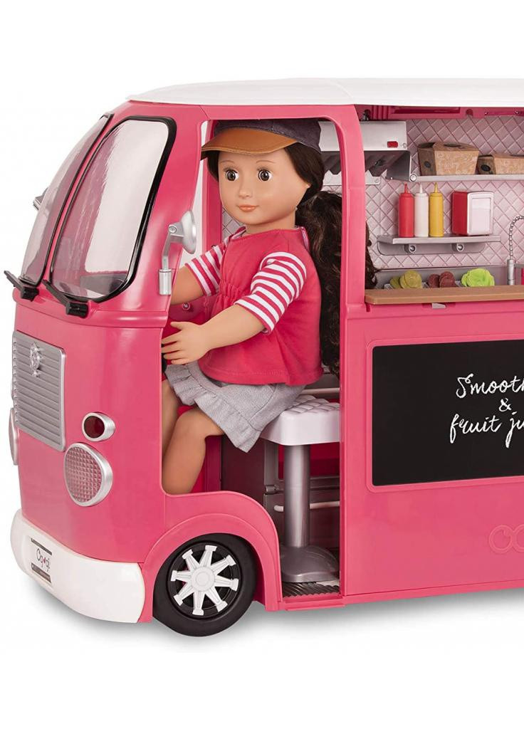 Игровой набор транспорт для кукол Продуктовый фургон розовый (BD37969Z) Our Generation (202373478)