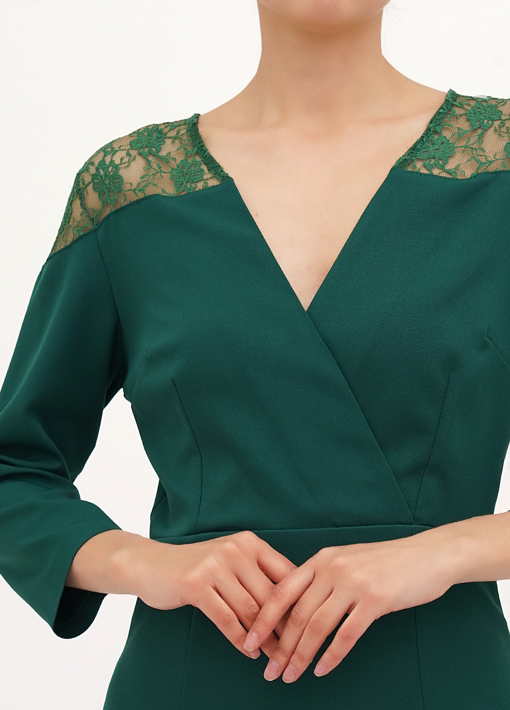 Зелена кежуал сукня силуетна Vicolo однотонна