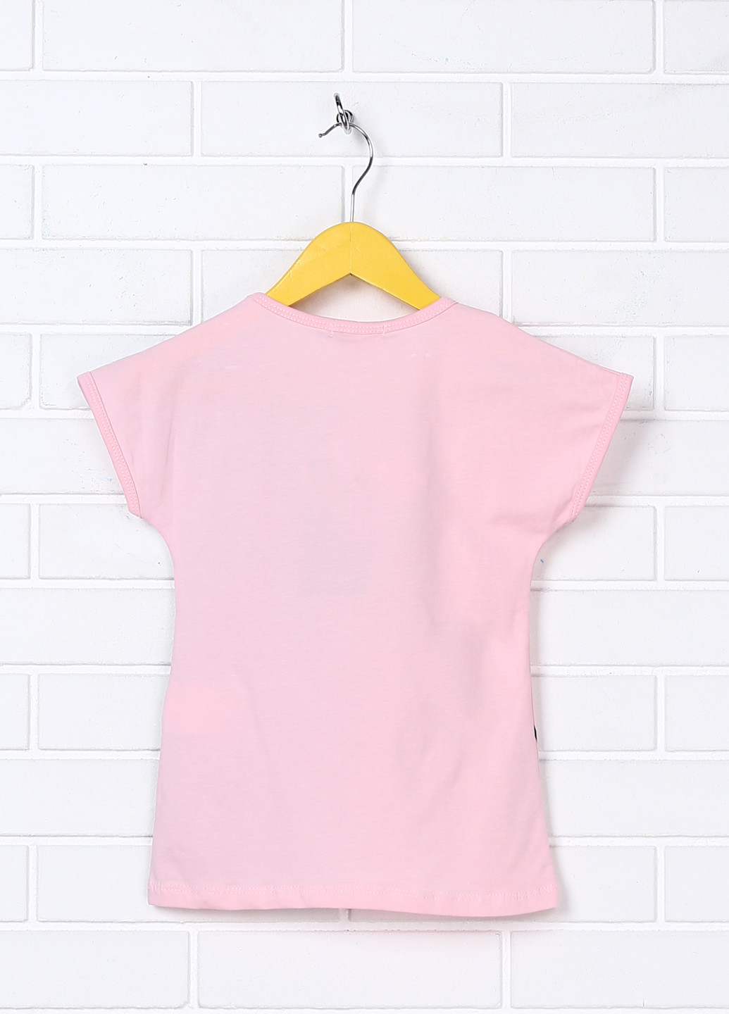 Светло-розовая летняя футболка с коротким рукавом Lily