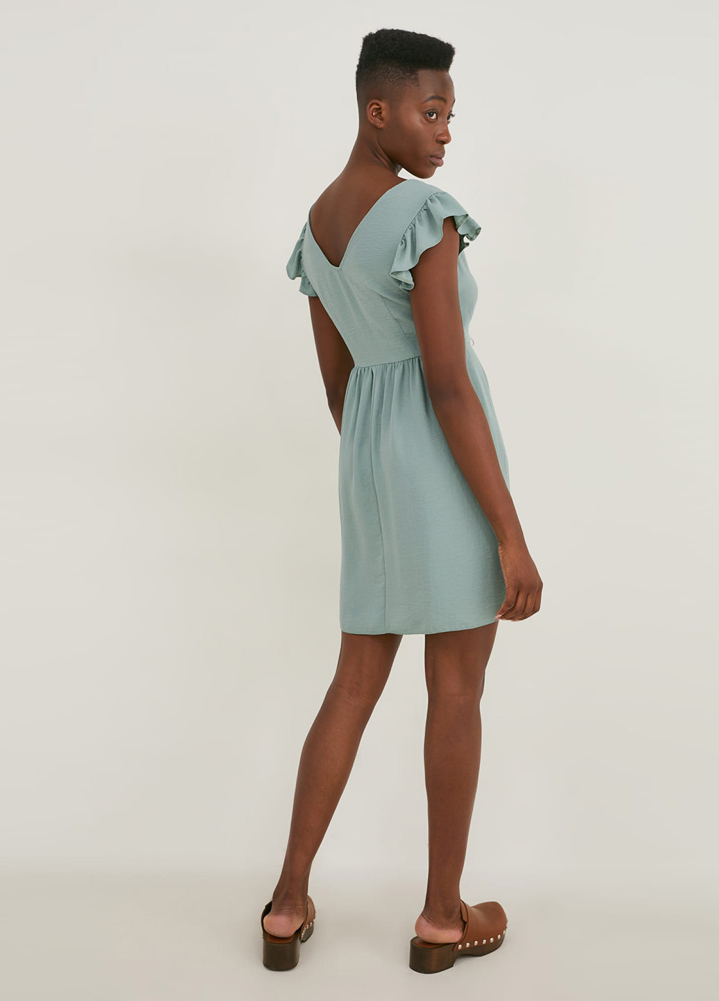 М'ятна кежуал сукня кльош C&A однотонна