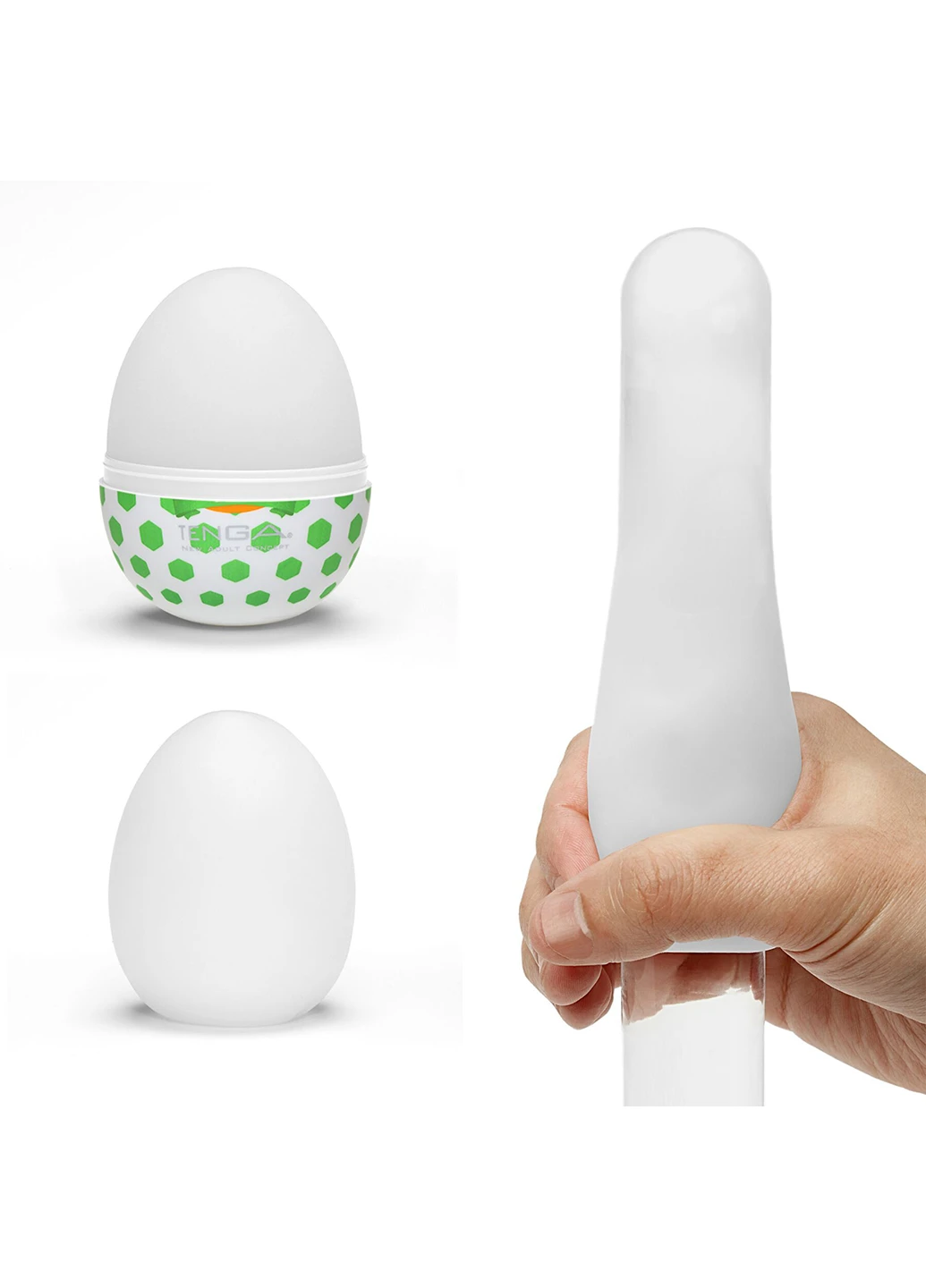 Мастурбатор-яйце Egg Stud із шестикутними виступами Tenga (254151453)