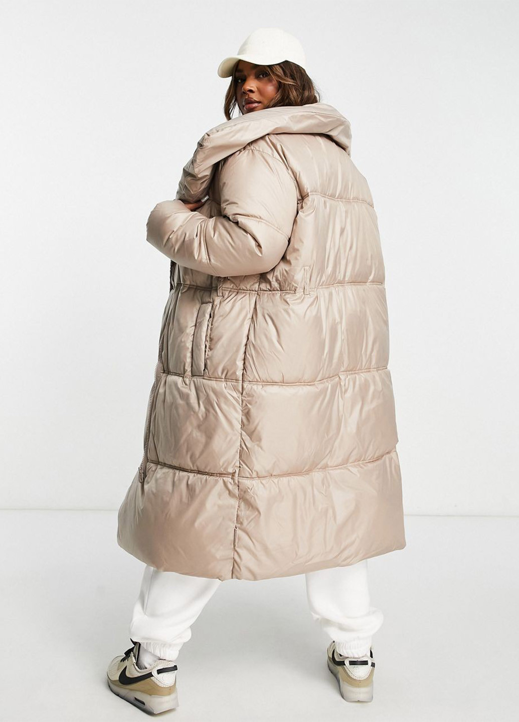 Светло-коричневая зимняя куртка Asos