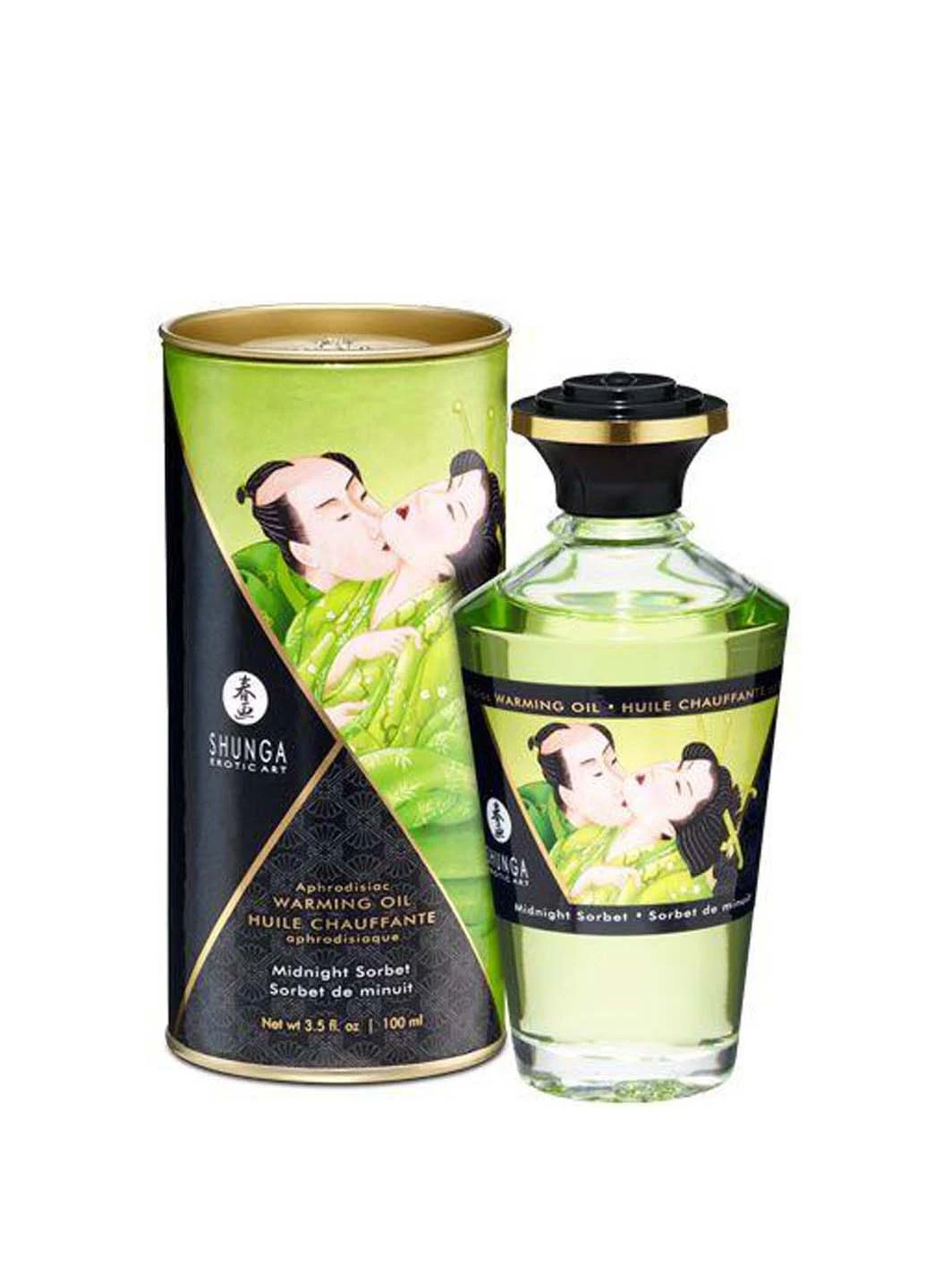 Разогревающее масло APHRODISIAC WARMING OIL Midnight Sorbet 100 мл Shunga (256170687)
