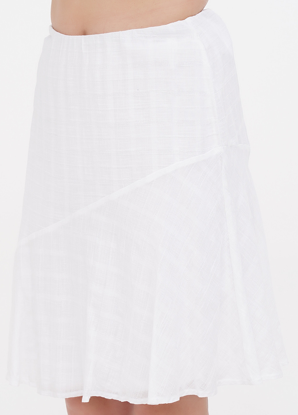 Белая кэжуал однотонная юбка Linea Tesini