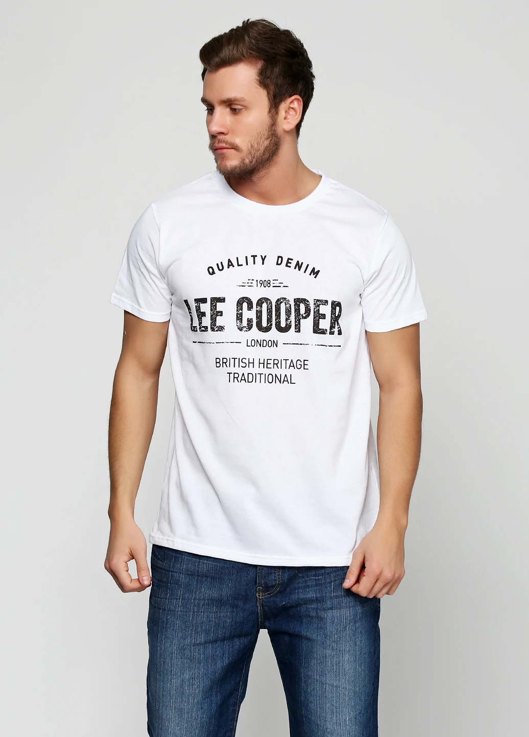 Біла футболка Lee Cooper