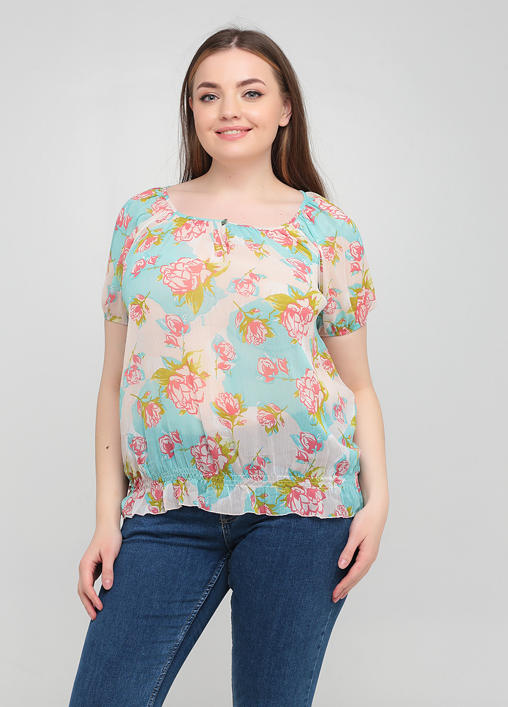 Светло-бирюзовая блуза Fornarina