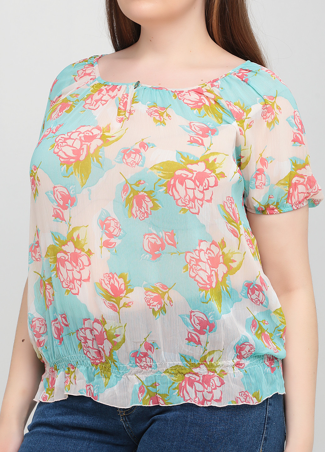 Светло-бирюзовая блуза Fornarina