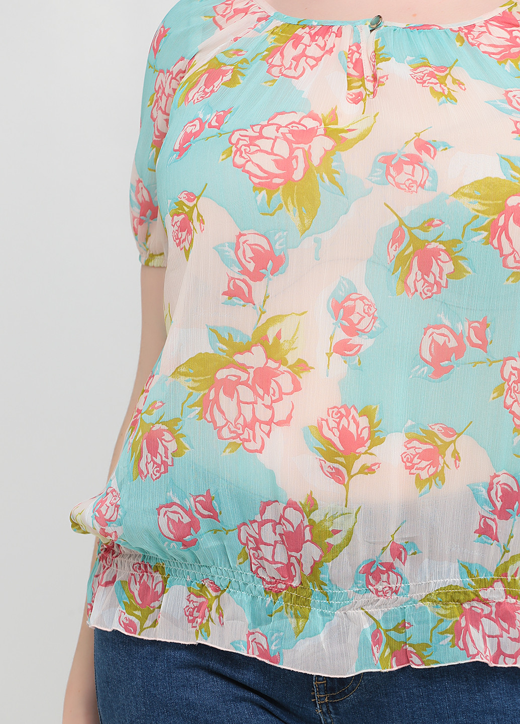 Светло-бирюзовая блуза Fornarina