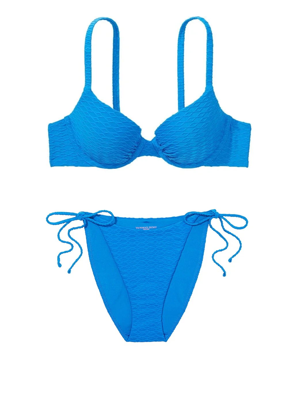 Синий летний купальник (лиф, трусы) раздельный Victoria's Secret