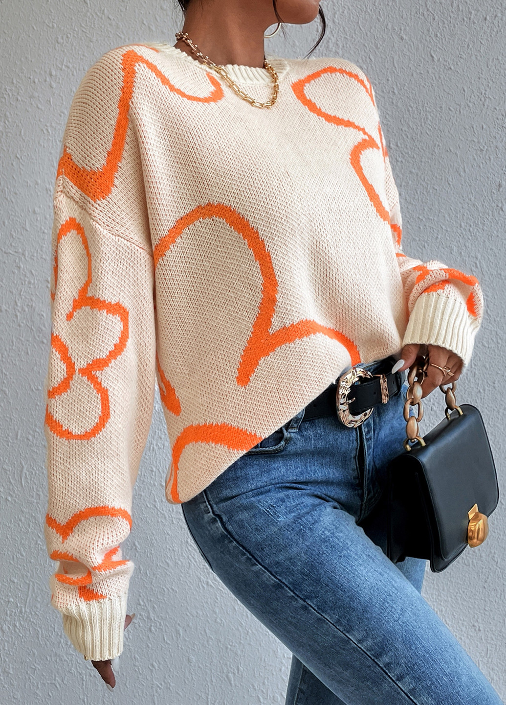 Кремовый демисезонный джемпер джемпер SHEIN