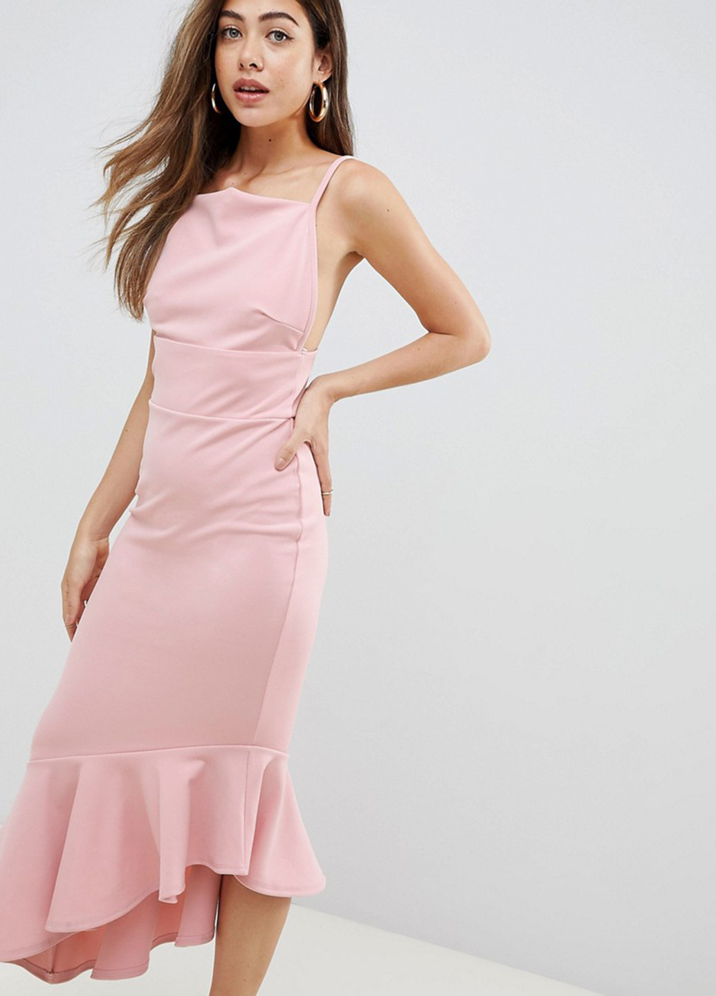 Рожева кежуал сукня Missguided однотонна