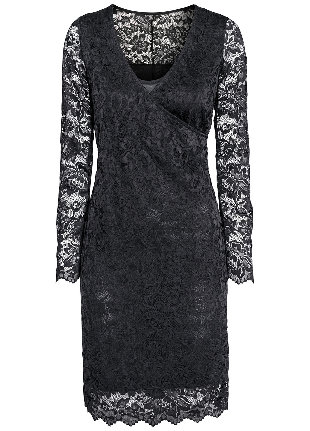 Чорна коктейльна сукня для годуючих H&M