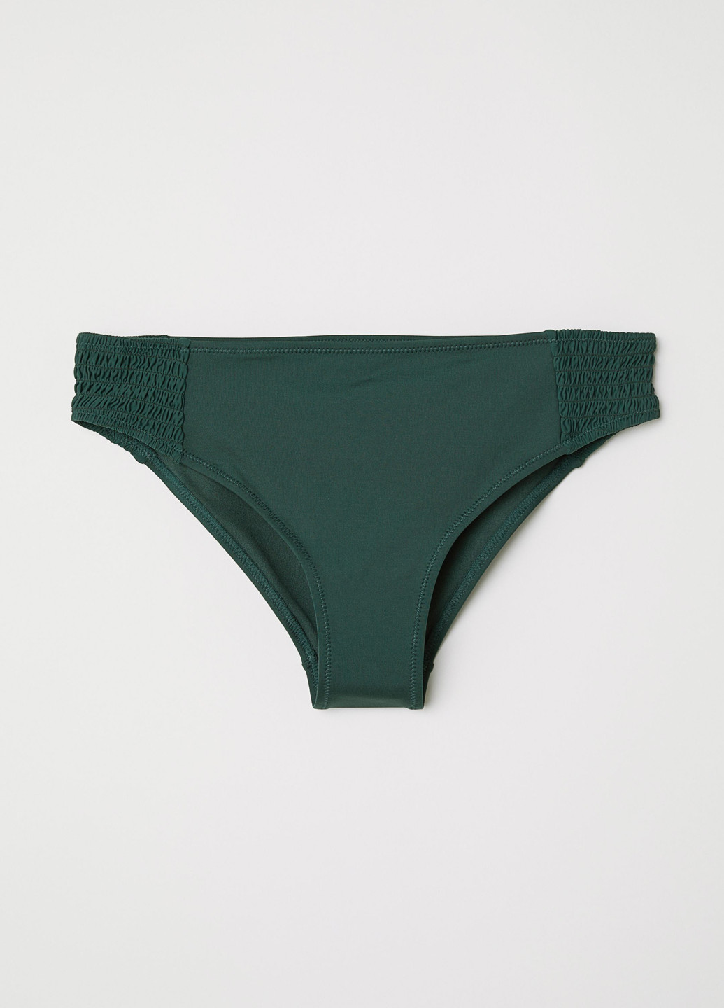 Темно-зеленые купальные трусики-плавки однотонные H&M