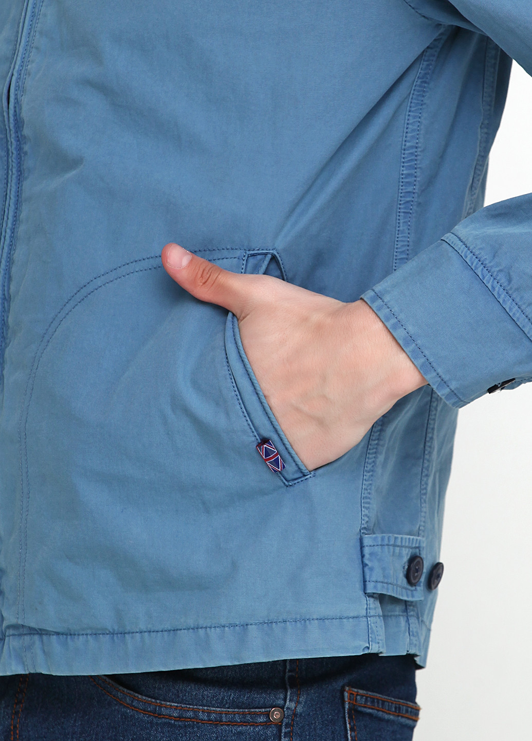 Голубая демисезонная куртка Pepe Jeans