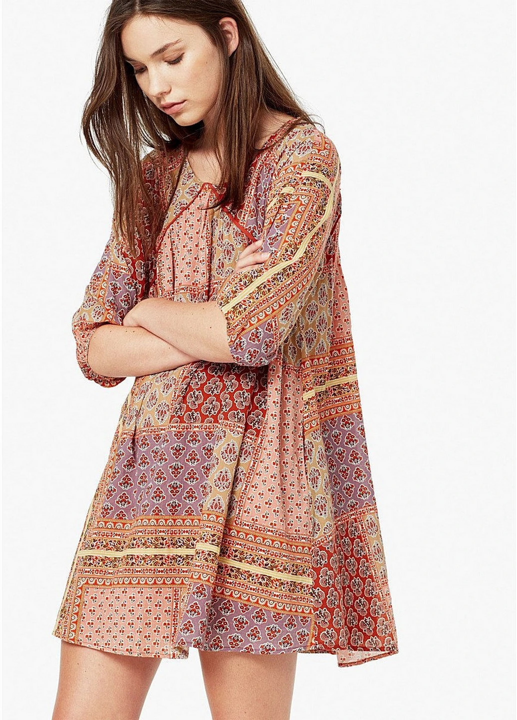 Коричнева кежуал сукня Mango