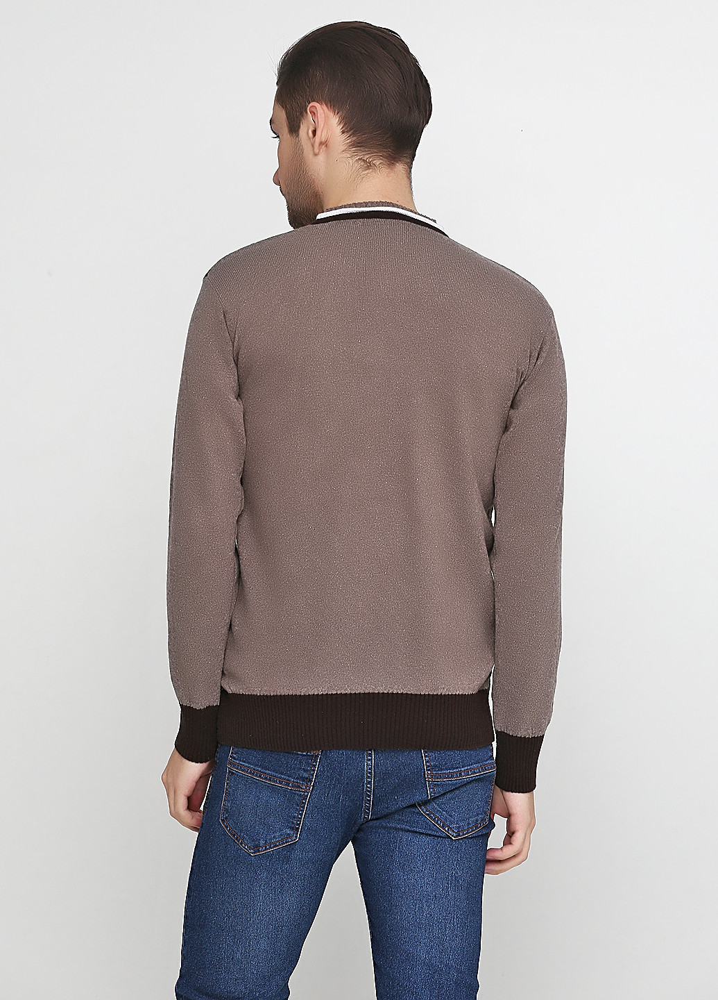 Світло-коричневий демісезонний пуловер пуловер Enbiya