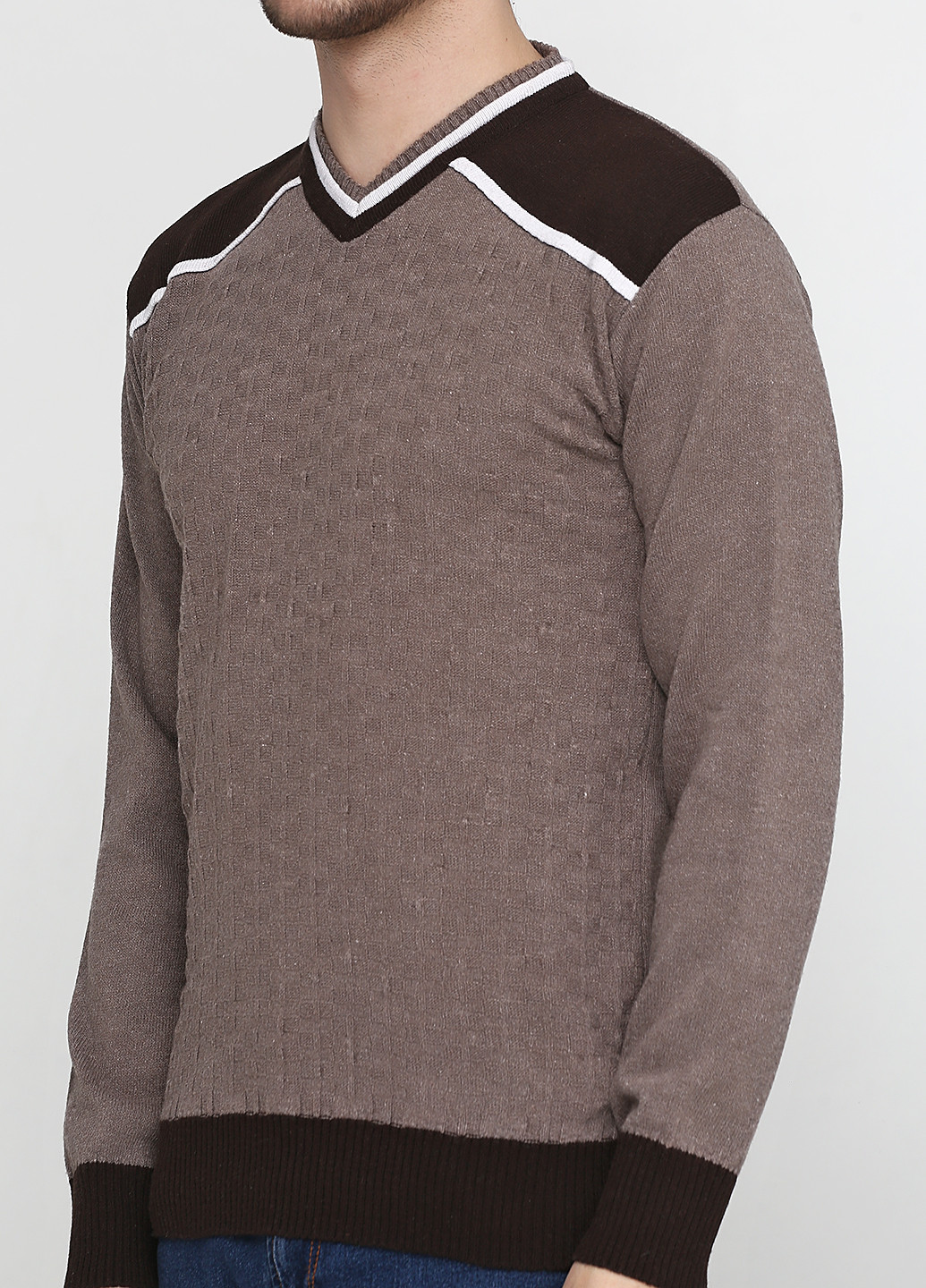 Світло-коричневий демісезонний пуловер пуловер Enbiya
