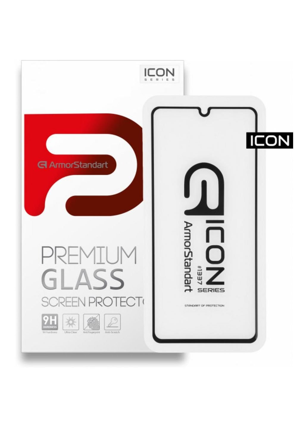 Стекло защитное Icon Samsung A41 Black (ARM56242-GIC-BK) ArmorStandart (249599119)