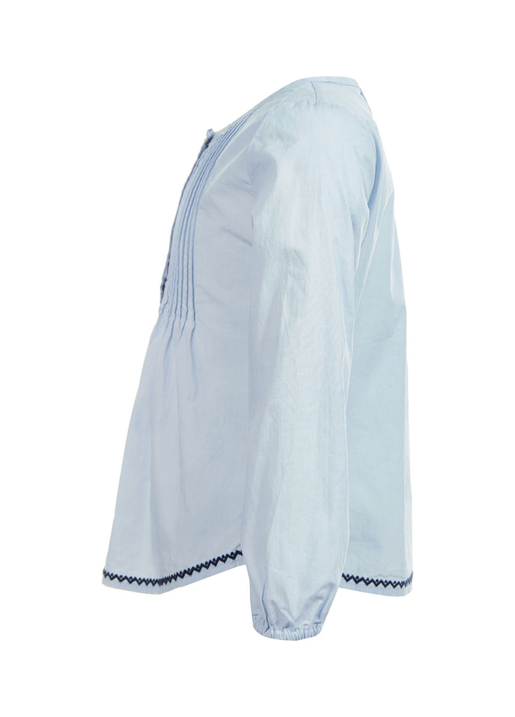 Голубая с орнаментом блузка с длинным рукавом Pepe Jeans демисезонная