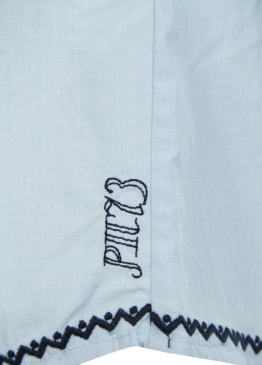 Голубая с орнаментом блузка с длинным рукавом Pepe Jeans демисезонная